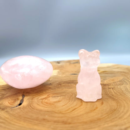 DIVERS PETITS CHATS ANIMAUX EN PIERRES AU CHOIX - SCULPTURES UNIQUES & ARTISANALES