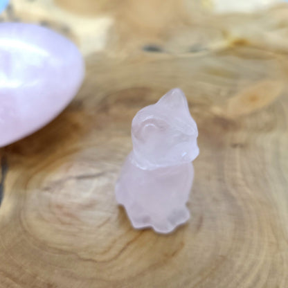 DIVERS PETITS CHATS ANIMAUX EN PIERRES AU CHOIX - SCULPTURES UNIQUES & ARTISANALES