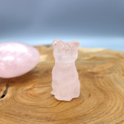 DIVERS PETITS CHATS ANIMAUX EN PIERRES AU CHOIX - SCULPTURES UNIQUES & ARTISANALES