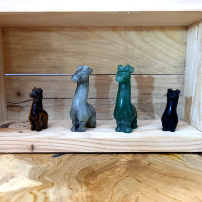 GIRAFES et GIRAFONS ANIMAUX EN PIERRES AU CHOIX - SCULPTURES UNIQUES & ARTISANALES