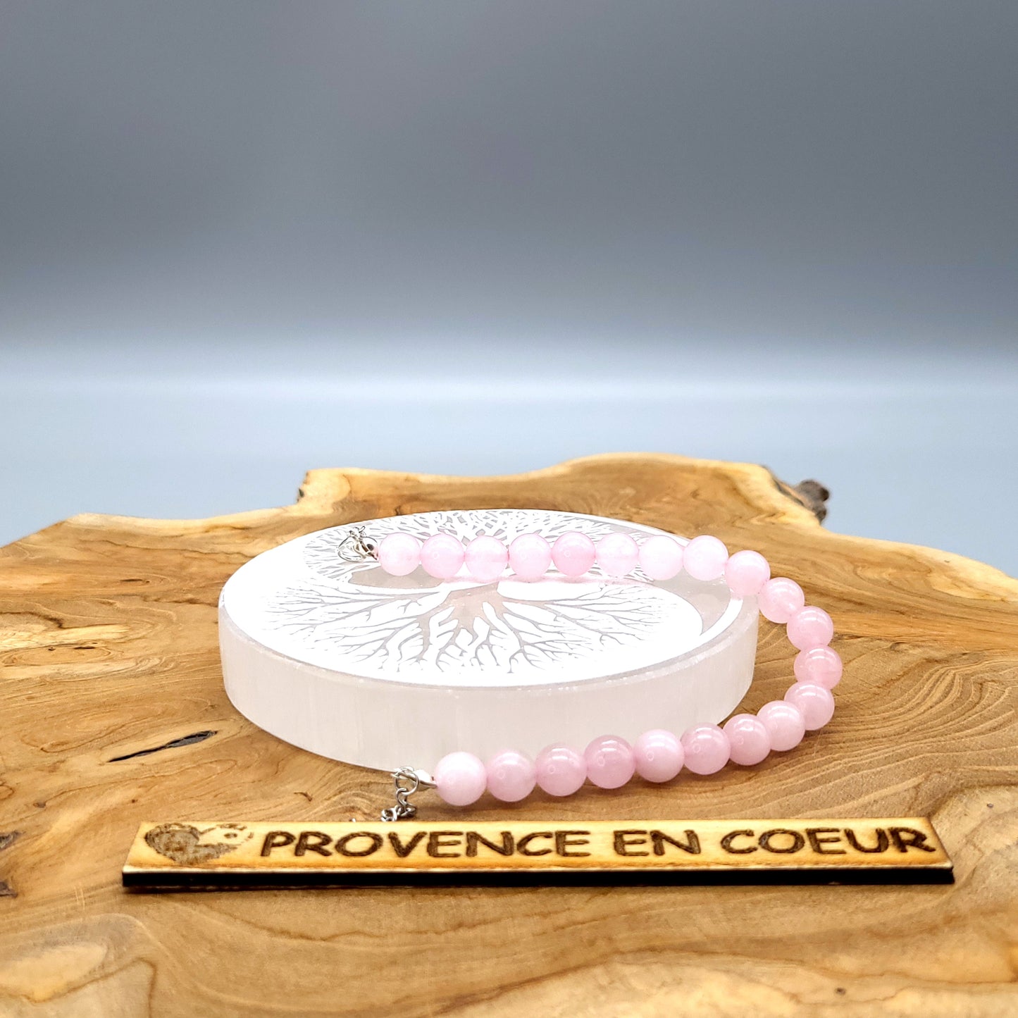 BRACELETS DE PERLES RONDES EN PIERRE DE QUARTZ ROSE - 2 TAILLES AU CHOIX - BIJOUX ARTISANAUX, UNIQUES & ORIGINAUX