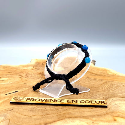 BRACELETS EN MACRAMÉ EN PIERRE AGATE AU CHOIX- AJUSTABLES & MIXTES, UNIQUES & ARTISANAUX
