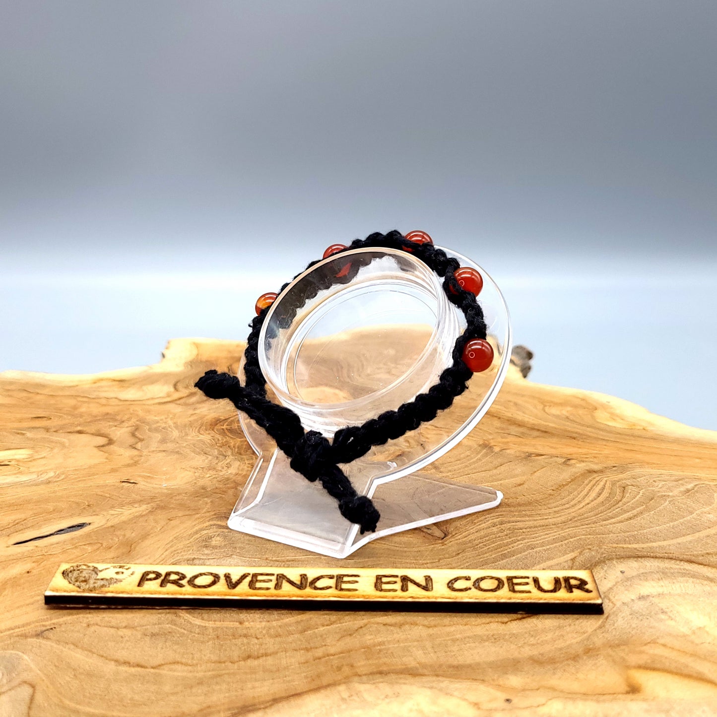 BRACELETS EN MACRAMÉ EN PIERRE AGATE AU CHOIX- AJUSTABLES & MIXTES, UNIQUES & ARTISANAUX