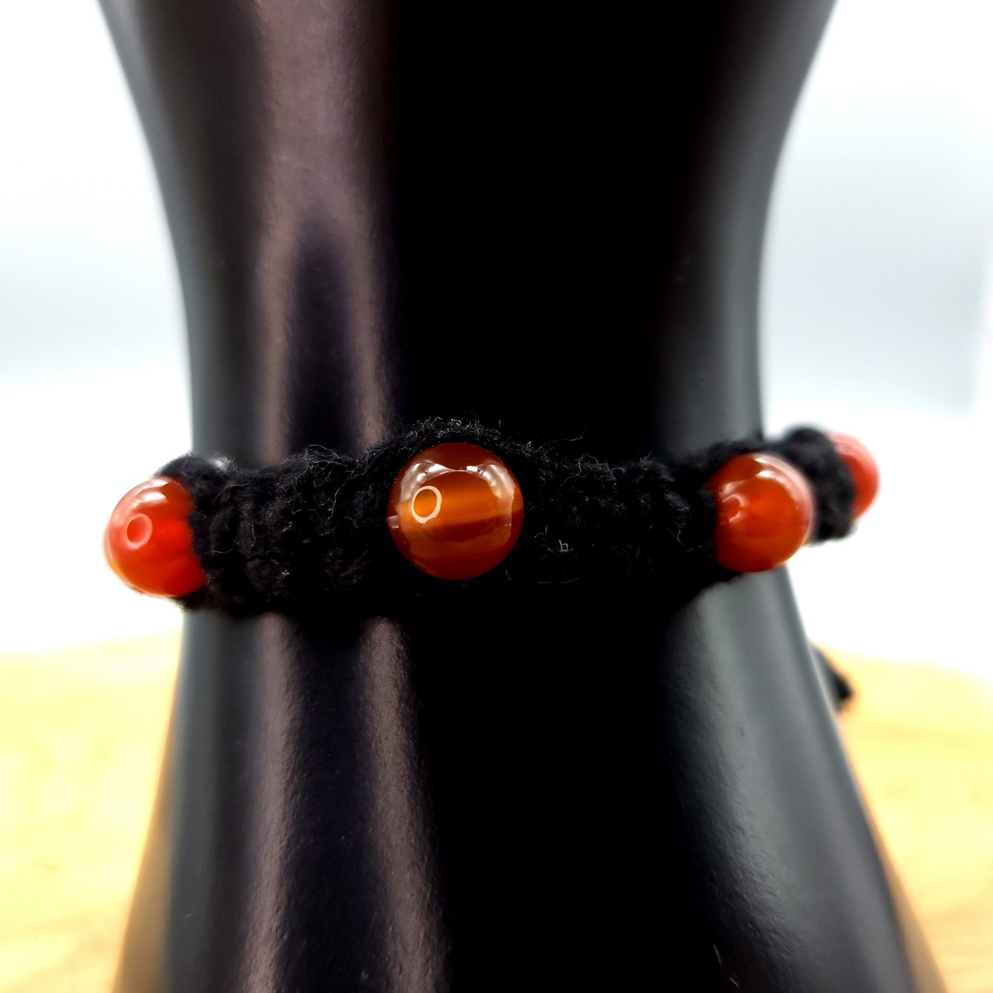 BRACELETS EN MACRAMÉ EN PIERRE AGATE AU CHOIX- AJUSTABLES & MIXTES, UNIQUES & ARTISANAUX