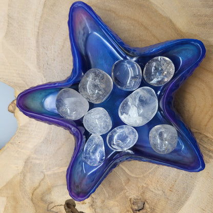 CRISTAL DE ROCHE + DEMI GÉODE + PIERRES BRUTES ET POLIES