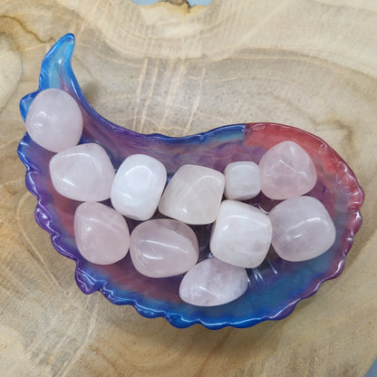 QUARTZ ROSE EN PETITES PIERRES POLIES ET BRUTES