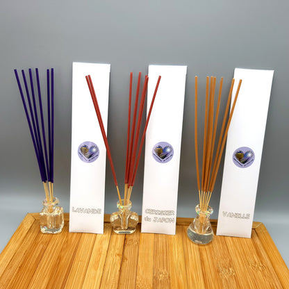 DIVERS BÂTONS ENCENS (Lavande, vanille, fraise, pèche, coco, cerisiers…) – ARTISANAUX & NATURELS