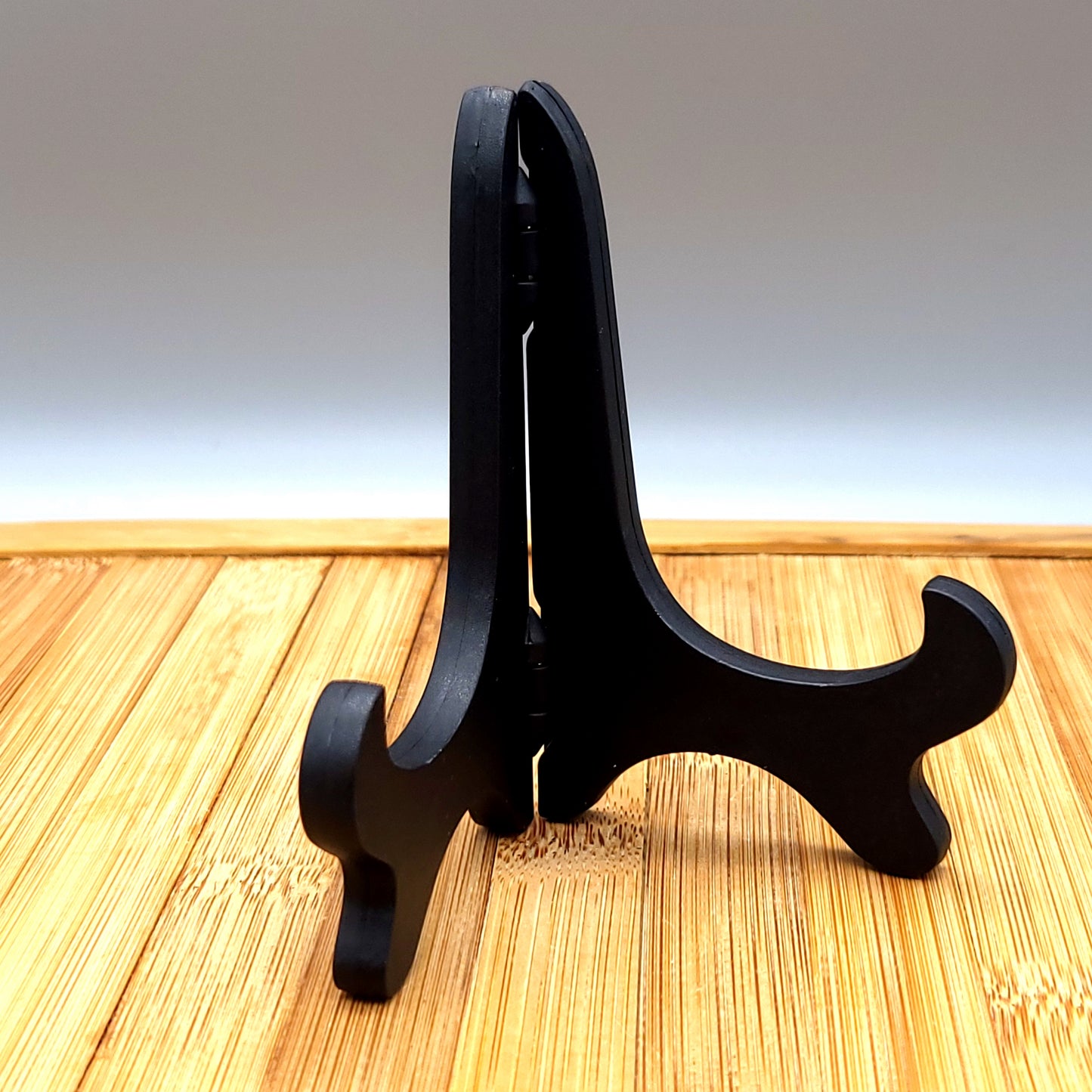 DISQUE MIROIR ROND en PIERRE OBSIDIENNE NOIRE + SUPPORT – ORIGINAL, UNIQUE & ARTISANAL