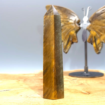 TOUR en POINTE EN PIERRE OEIL DU TIGRE - UNIQUE & ARTISANALE