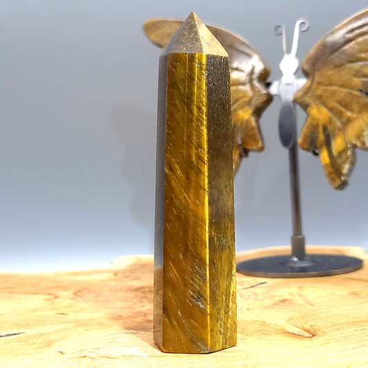 TOUR en POINTE EN PIERRE OEIL DU TIGRE - UNIQUE & ARTISANALE