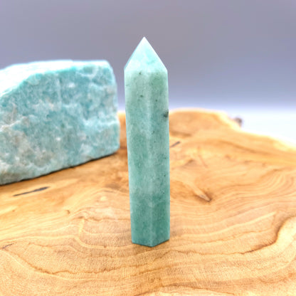 TOURS en POINTES EN PIERRE AMAZONITE AU CHOIX - UNIQUES & ARTISANALES