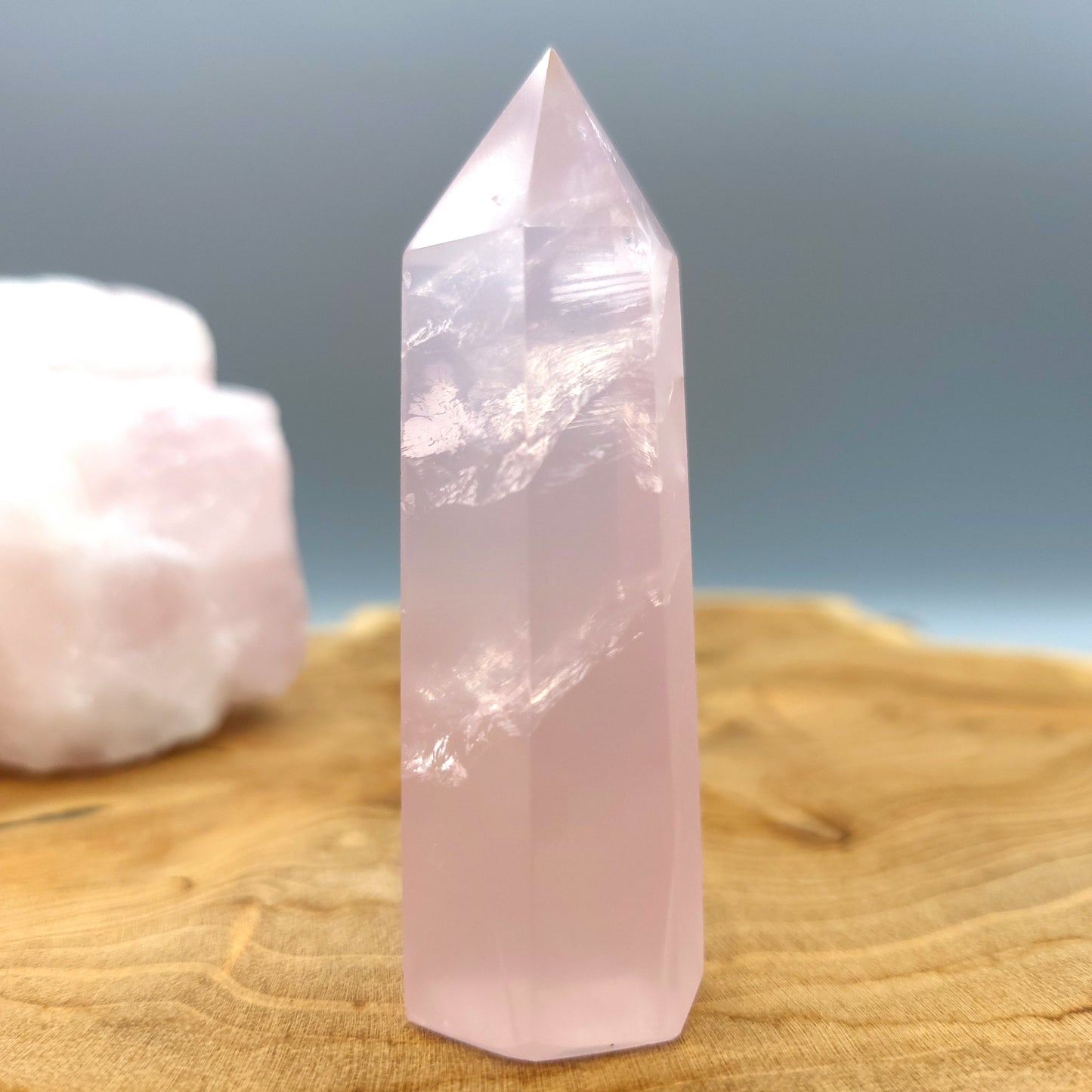 TOUR en POINTE EN PIERRE QUARTZ ROSE - UNIQUE & ARTISANALE
