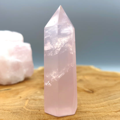 TOUR en POINTE EN PIERRE QUARTZ ROSE - UNIQUE & ARTISANALE