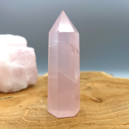 TOUR en POINTE EN PIERRE QUARTZ ROSE - UNIQUE & ARTISANALE