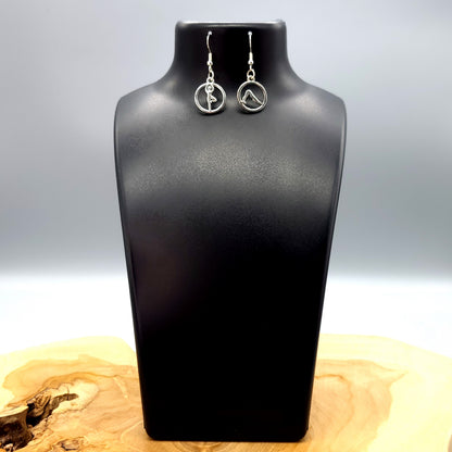 BOUCLES D'OREILLES DUO ORIGINAL " 2 POSTURES DE YOGA " - BIJOUX BRELOQUES FANTAISIES ZEN