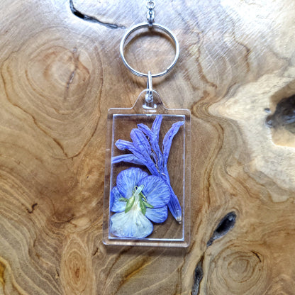 MAGNIFIQUES PORTE-CLÉS DE VRAIES FLEURS SÉCHÉES - UNIQUES, ORIGINAUX & ARTISANAUX