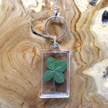 MAGNIFIQUES PORTE-CLÉS DE TRÈFLES A 4 FEUILLES - UNIQUES, ORIGINAUX & ARTISANAUX