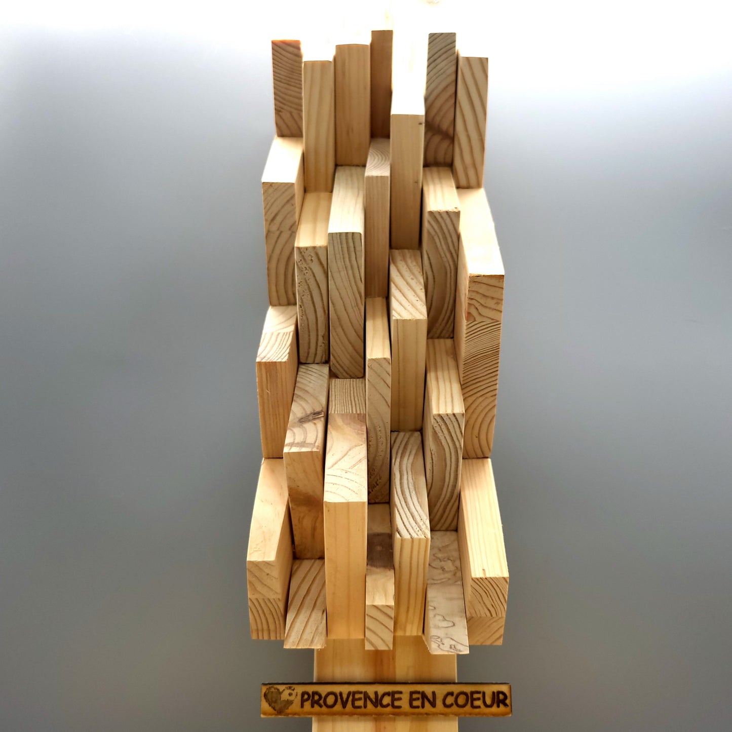 TABLEAU EN PUZZLES TRIANGLES EN 3D EN BOIS N°5 - DÉCORATION ARTISANALE, ORIGINALE & UNIQUE