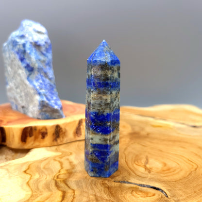 TOUR en POINTE EN PIERRE DE LAPIS LAZULI - UNIQUE & ARTISANALE