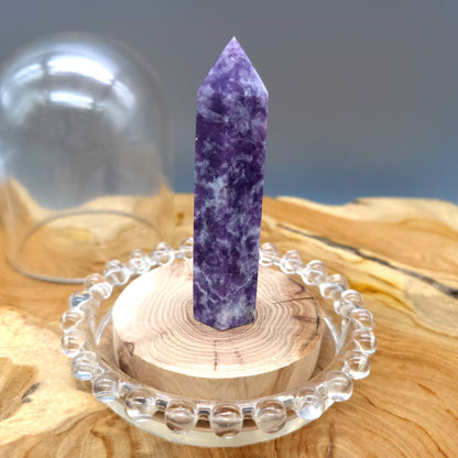 TOUR en POINTE EN PIERRE LÉPIDOLITE - UNIQUE & ARTISANALE