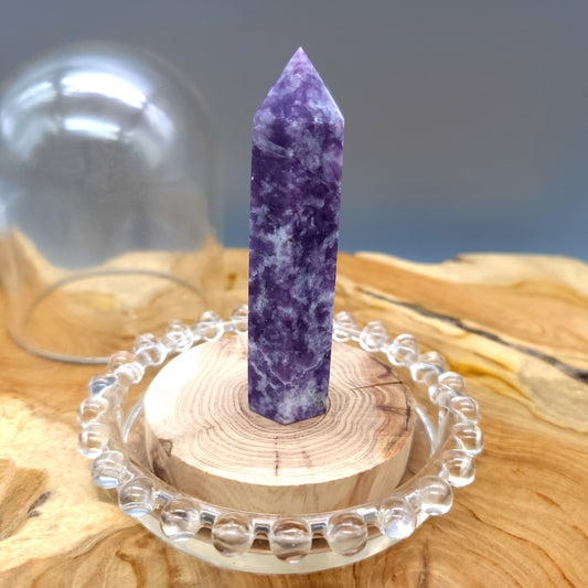 TOUR en POINTE EN PIERRE LÉPIDOLITE - UNIQUE & ARTISANALE