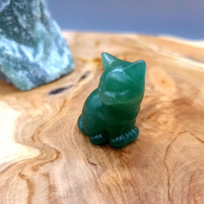 DIVERS PETITS CHATS ANIMAUX EN PIERRES AU CHOIX - SCULPTURES UNIQUES & ARTISANALES