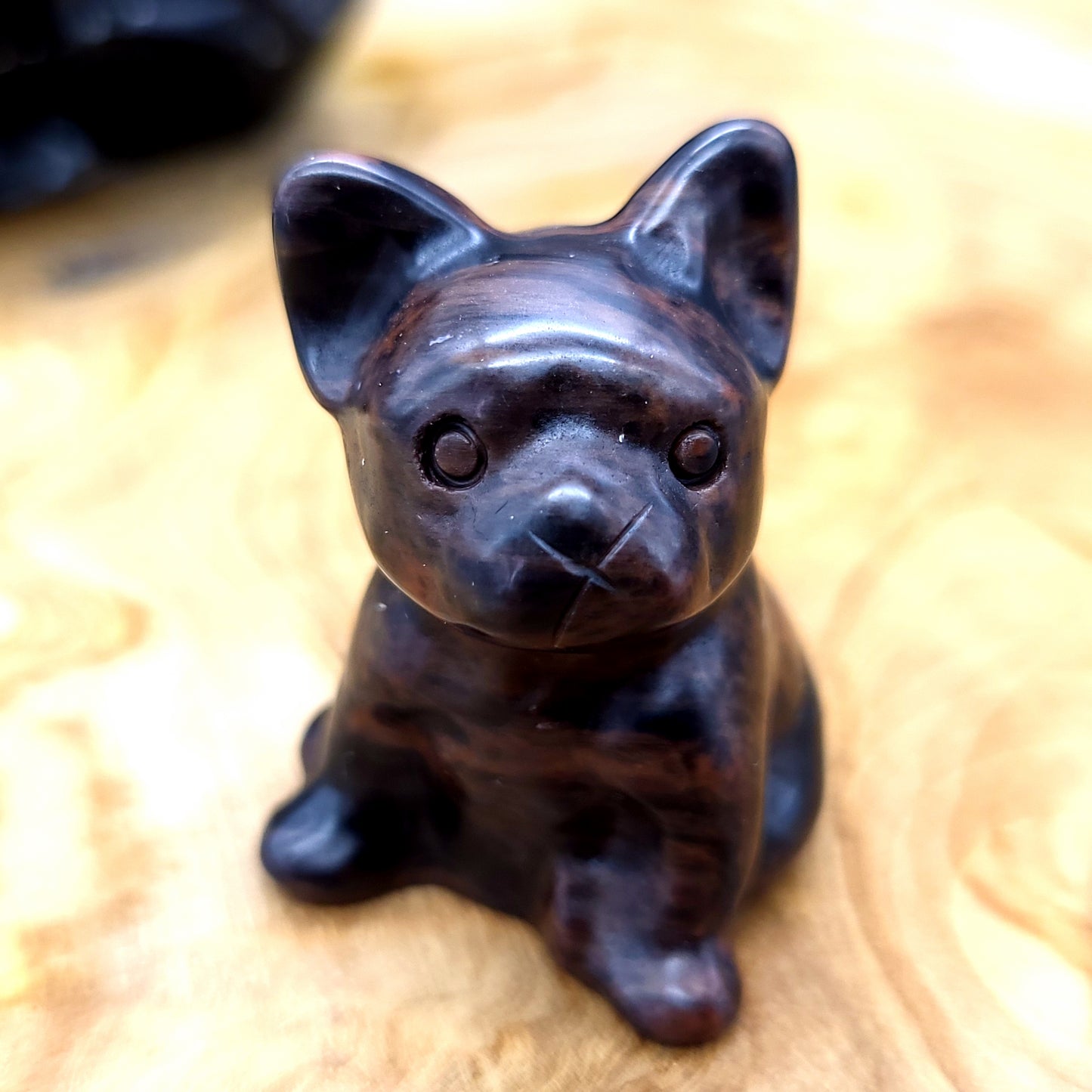 DIVERS PETITS CHIENS ANIMAUX EN PIERRES AU CHOIX - SCULPTURES UNIQUES & ARTISANALES
