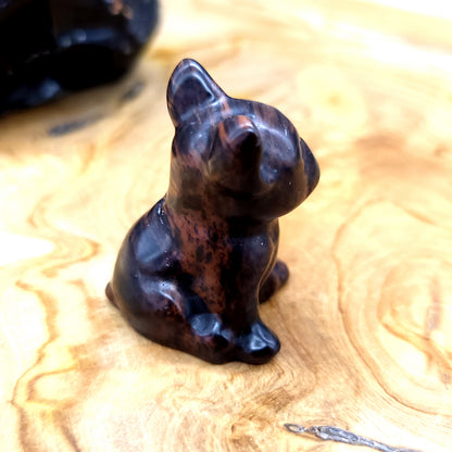 DIVERS PETITS CHIENS ANIMAUX EN PIERRES AU CHOIX - SCULPTURES UNIQUES & ARTISANALES