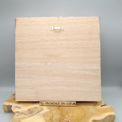 TABLEAU EN PUZZLES CUBES EN 3D EN BOIS EFFET BRULÉ N°1 - DÉCORATION ARTISANALE, ORIGINALE & UNIQUE