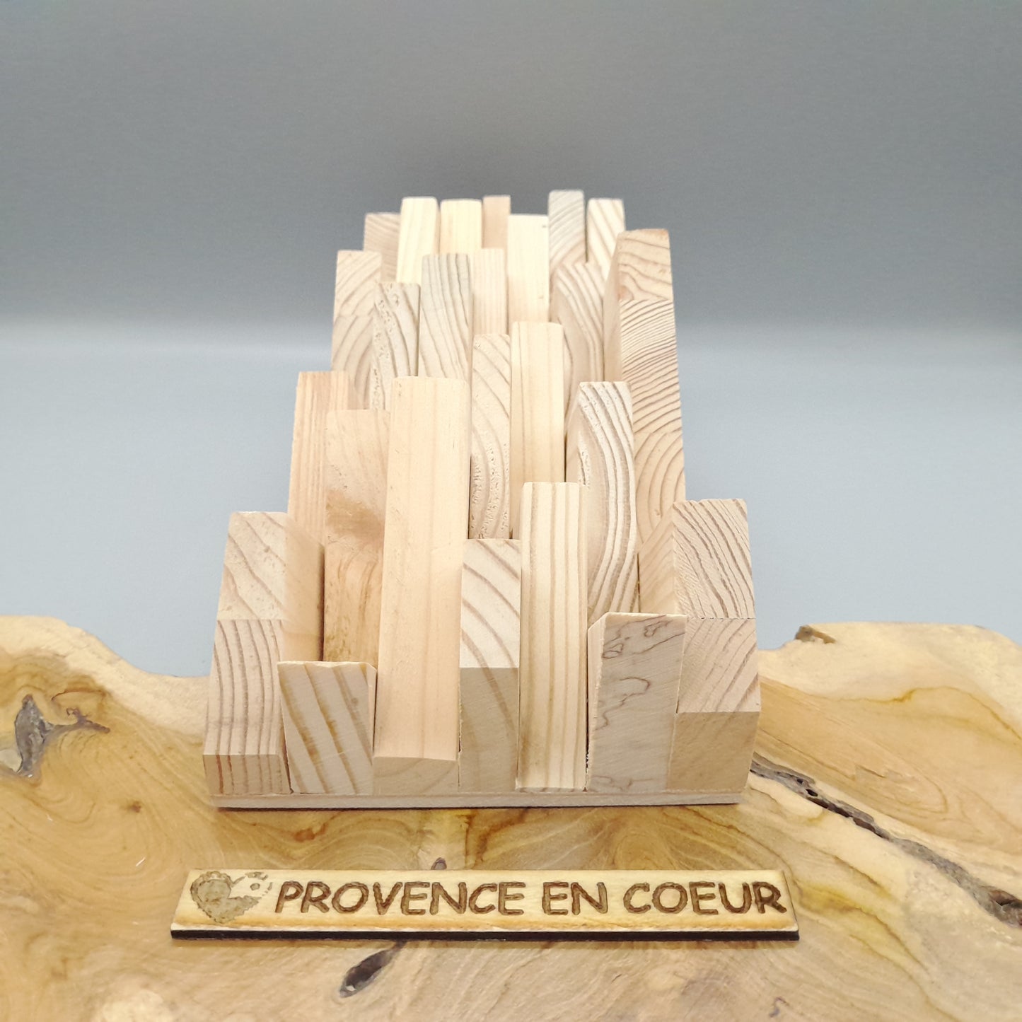 TABLEAU EN PUZZLES TRIANGLES EN 3D EN BOIS N°5 - DÉCORATION ARTISANALE, ORIGINALE & UNIQUE
