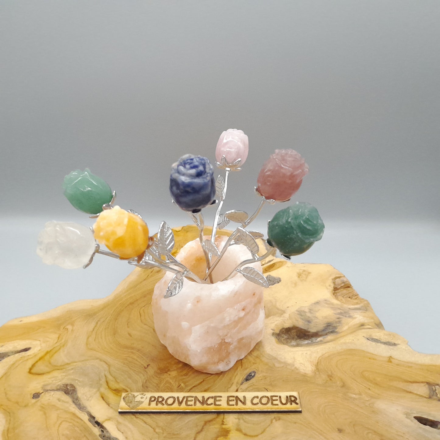 PHOTOPHORE N°3 EN PIERRE DE SEL DE L' HIMALAYA - UNIQUE, ORIGINAL & ARTISANAL