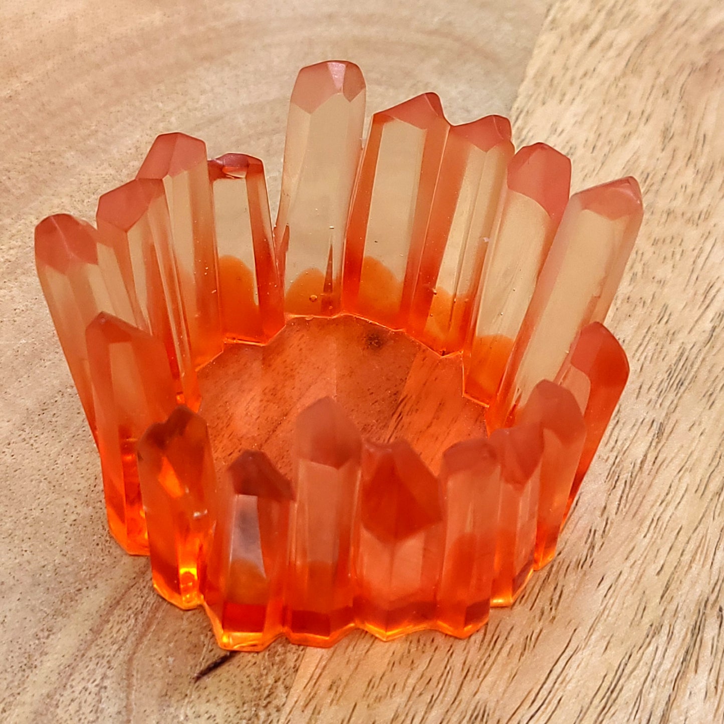 SUPPORTS A BOUGIES EN CRISTAUX 3D RELIEFS EN RÉSINE AU CHOIX - DÉCORATIONS UNIQUES, ARTISANALES & ORIGINALES