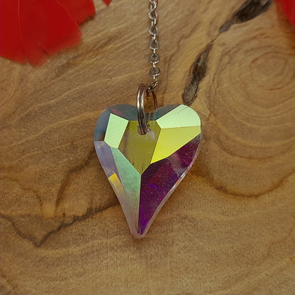 DÉCORATION " 2 EN 1 "  DREAMCATCHER + SUNCATCHER TONS ROUGES + FLEUR HIBISCUS - (ATTRAPE-RÊVES avec un ATTRAPE SOLEIL) UNIQUE, ARTISANAL & ORIGINAL