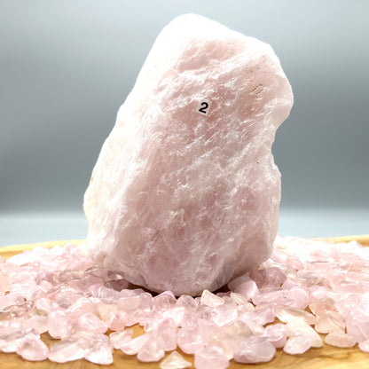 GRANDES PIERRES EN QUARTZ ROSE - BRUTES, SEMI-PRÉCIEUSES & UNIQUES AU CHOIX