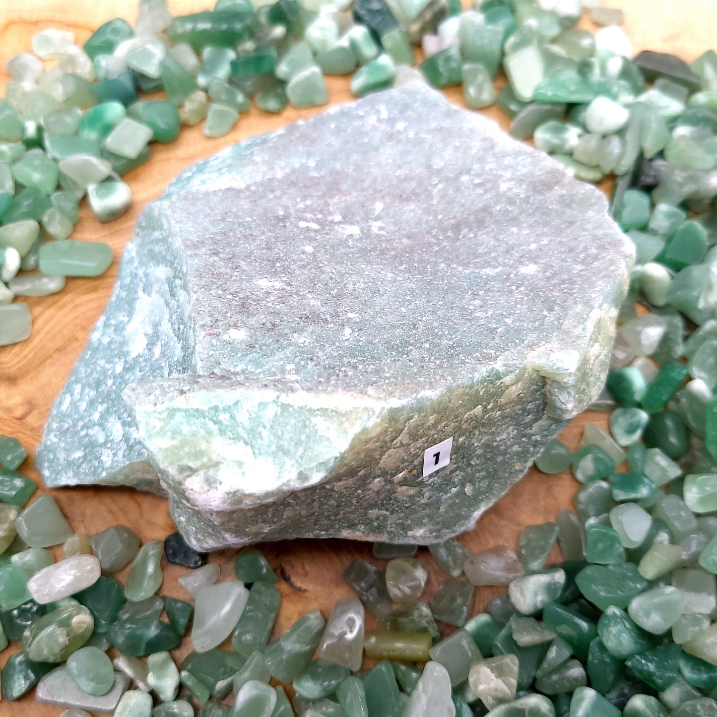 GRANDES PIERRES EN AVENTURINE VERTE - BRUTES, SEMI-PRÉCIEUSES & UNIQUES AU CHOIX