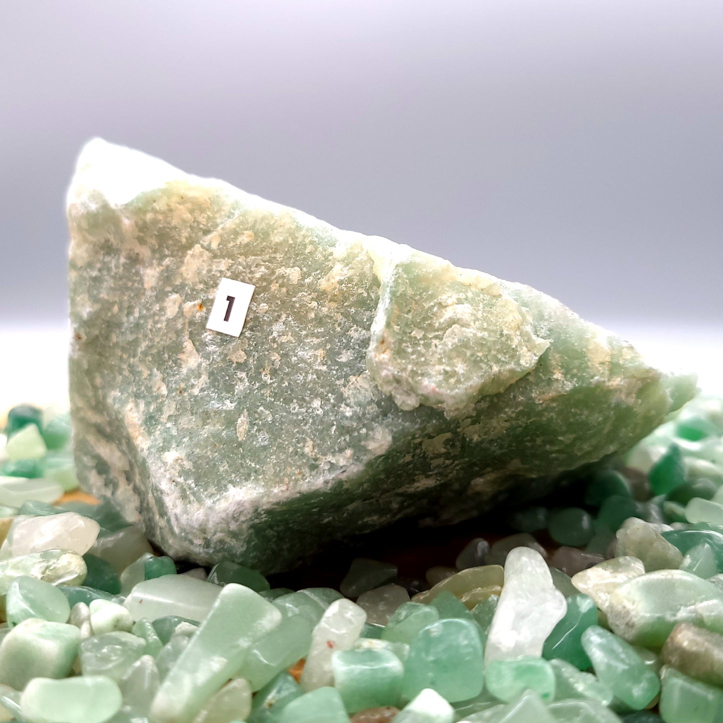 GRANDES PIERRES EN AVENTURINE VERTE - BRUTES, SEMI-PRÉCIEUSES & UNIQUES AU CHOIX