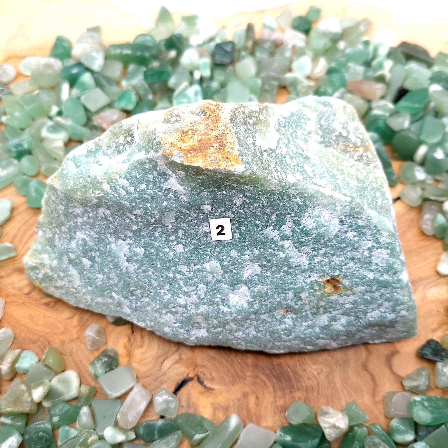 GRANDES PIERRES EN AVENTURINE VERTE - BRUTES, SEMI-PRÉCIEUSES & UNIQUES AU CHOIX