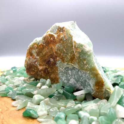 GRANDES PIERRES EN AVENTURINE VERTE - BRUTES, SEMI-PRÉCIEUSES & UNIQUES AU CHOIX