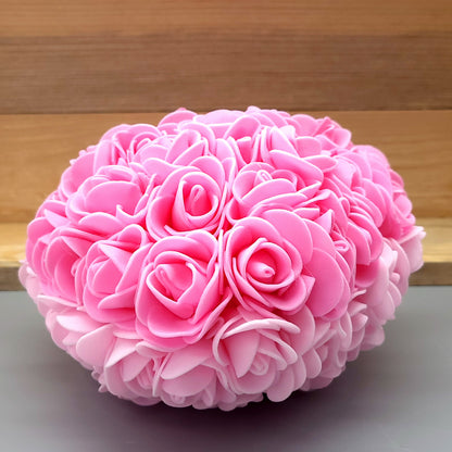 COEURS DÉCORATIONS EN FLEURS DE ROSES - MODÈLES UNIS OU BICOLORES AU CHOIX - UNIQUES, ORIGINAUX & ARTISANAUX