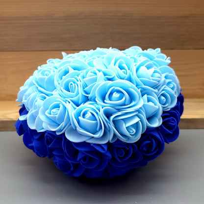 COEURS DÉCORATIONS EN FLEURS DE ROSES - MODÈLES UNIS OU BICOLORES AU CHOIX - UNIQUES, ORIGINAUX & ARTISANAUX