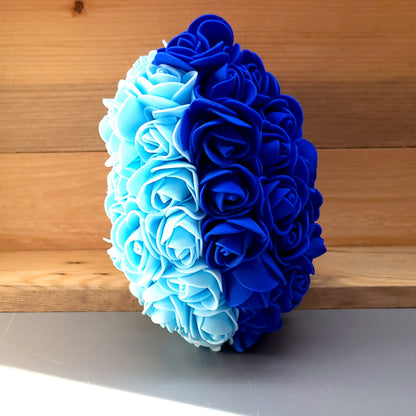 COEURS DÉCORATIONS EN FLEURS DE ROSES - MODÈLES UNIS OU BICOLORES AU CHOIX - UNIQUES, ORIGINAUX & ARTISANAUX