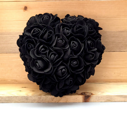 COEURS DÉCORATIONS EN FLEURS DE ROSES - MODÈLES UNIS OU BICOLORES AU CHOIX - UNIQUES, ORIGINAUX & ARTISANAUX