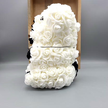 DÉCORATION " 2 EN 1 " OURSON 3D YIN YANG + BIJOU COLLIER FANTAISIE - UNIQUE, ORIGINAL & ARTISANAL