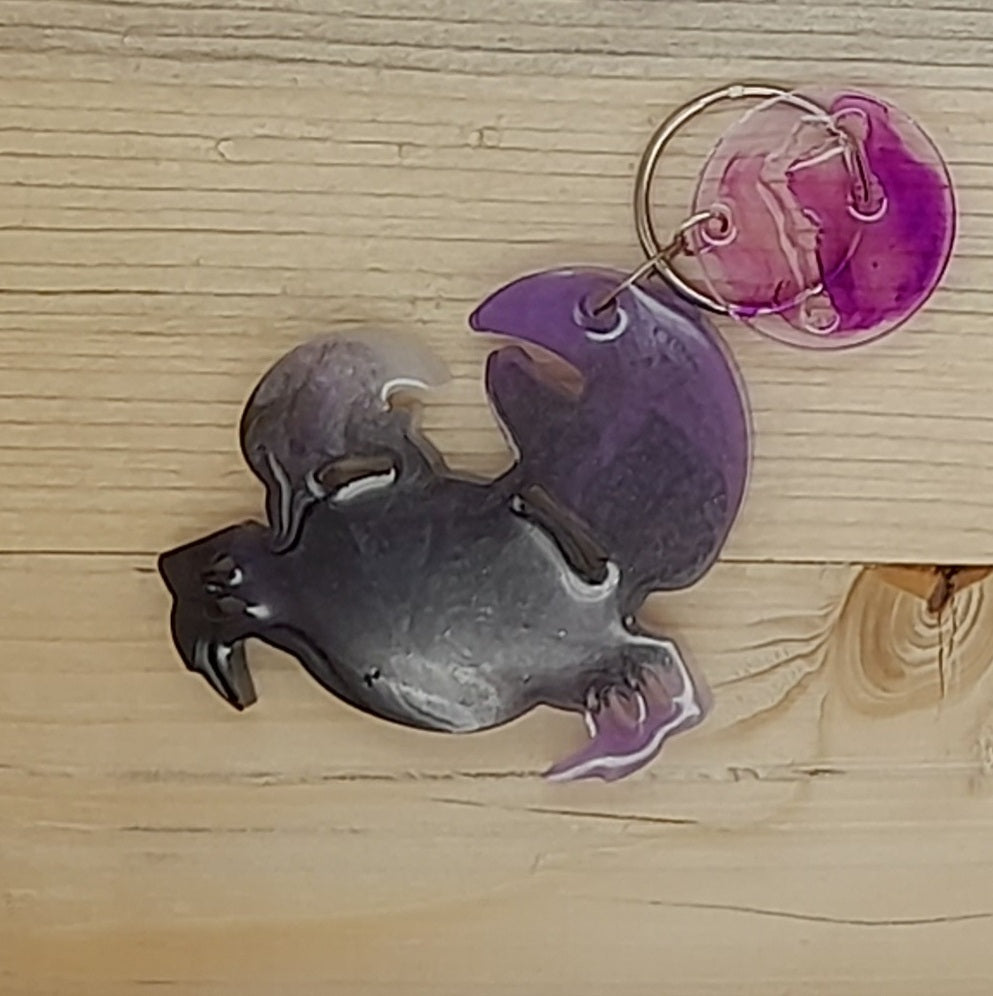 PORTES CLÉS " VIOLETS NOIRS " SIGNES ASTROLOGIQUES DU ZODIAQUE + CONSTELLATIONS - BIJOUX DE SAC FANTAISIES ORIGINAUX, UNIQUES & ARTISANAUX