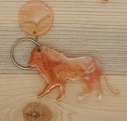 PORTES CLÉS " ROUGE ORANGÉ OR " SIGNES ASTROLOGIQUES + JETONS CONSTELLATIONS BIJOU DE SAC - ORIGINAL et ARTISANAL