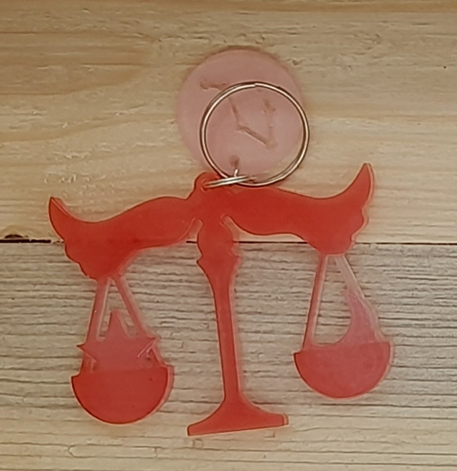 PORTES CLÉS " ROUGES " SIGNES ASTROLOGIQUES DU ZODIAQUE + CONSTELLATIONS - BIJOUX DE SACS FANTAISIES ORIGINAUX, UNIQUES & ARTISANAUX