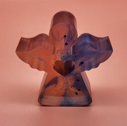 ANGE COEUR À BASCULE EN 3D EN RÉSINE - DIVERS COLORIS UNIQUES, ARTISANAUX & ORIGINAUX