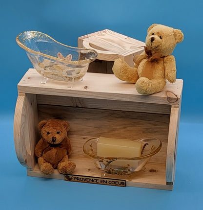 BAIGNOIRE SABOT Collection « ESPRIT NATURE » SUPPORT SAVONS en 3D - DIVERS MODÈLES UNIQUES, ORIGINAUX & ARTISANAUX