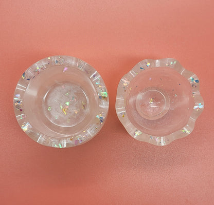 DÉCO BOITE 2 COQUILLES D'OEUF 3D POUR SAVONS, BOUGIES, BIJOUX, CACTUS…EN RÉSINE - DIVERS MODÈLES UNIQUES, ORIGINAUX & ARTISANAUX