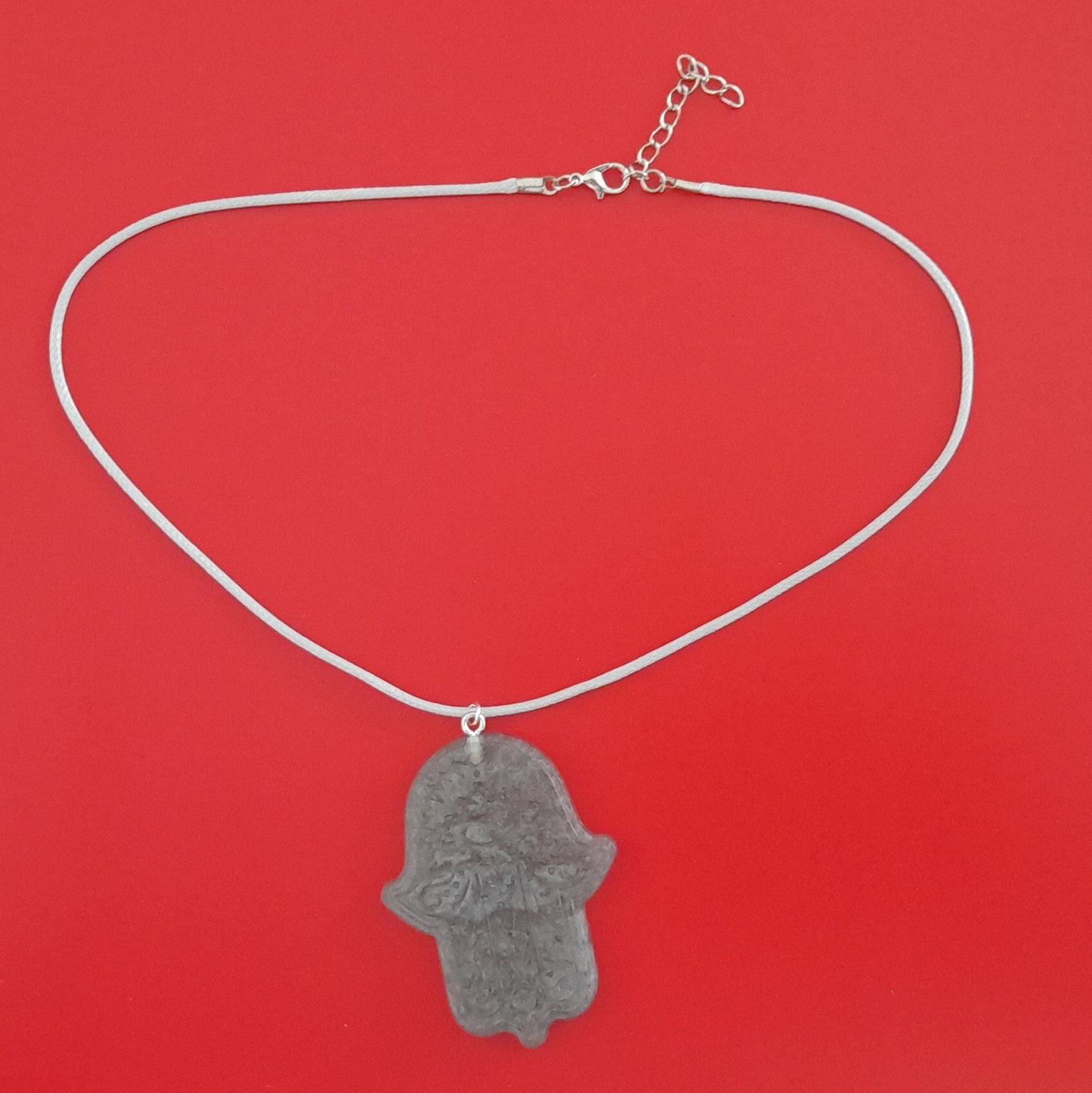 COLLIER + PENDENTIF MAIN DE FATMA - BIJOU FANTAISIE UNIQUE, ORIGINAL & ARTISANAL